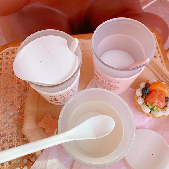 Cup double glass frost thermal insulation spoon - Picture 11 of 15